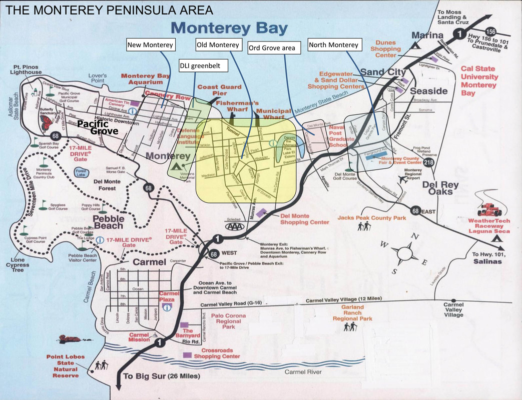 A Special Map Of Monterey To Print Isi Monterey